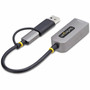 StarTechcom 25GbE USB-C to Ethernet Adapter with USB-A Converter NBASE-T NIC USB 30 Type-C 251G Multi Speed Network USB 31 - U2GA-USB-C-ETHERNET