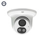8MP Turret IP Camera - 28mm Lens - AI - Color Night Vision - MicrophoneSpeaker - IP67 Rated - White