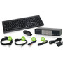 IOGEAR 2-Port DisplayPort12 KVMP with Wireless Keyboard and Mouse - 2 Computers - 1 Local Users - 4096 x 2160 - 7 x USB - 3 x GCS1932-KM