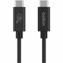 Belkin USB4 Cable 240W  20Gbps - 66 ft 2 m USB4 AVPowerData Transfer Cable for USB Device Monitor - First End 1 x USB4 4 C - INZ004BT2MBK