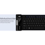 Adesso SlimTouch 232 Antimicrobial Waterproof Flex Keyboard (Full Size) - Cable Connectivity - USB Interface - 120 Key - English (US) (AKB-232UB)