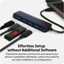 Hyper HyperDrive Next 4 Port USB-A to USB-C Hub - USB Type C - 640 MBs - Smartphone Tablet Notebook Keyboard Mouse Hard Drive - HD5002GL