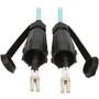 Tripp Lite by Eaton N820-02M-IND 10Gb Duplex Multimode 50125 OM3 Fiber Patch Cable Aqua 2 m - 66 ft 2 m Fiber Optic Network for N820-02M-IND
