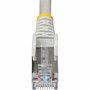 StarTechcom 25ft Gray CAT6a Ethernet Cable Snagless RJ45 10G 100W PoE SFTP LSZH 27AWG Bare Copper 500MHz Shielded Network - NLGR-25F-CAT6A-PATCH