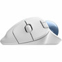 Logitech ERGO M575S Mouse - Optical - Wireless - 3281 ft 10000 mm - Bluetooth - 240 GHz - Off White Blue - 2000 dpi - Trackball 910-007028