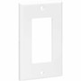 Tripp Lite by Eaton Single-Gang Faceplate Decora Style - Vertical White - 1-gang - White - Acrylonitrile Butadiene Styrene ABS N042D-100-WH