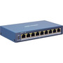 Hikvision Smart Managed 8-Port 100 Mbps PoE Switch - 8 Ports - Manageable - Fast Ethernet Gigabit Ethernet - 100Base-T 1000Base-T - DS-3E1309P-EI