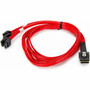 Rocstor 1m Serial Attached SCSI SAS Cable - SFF-8087 to 4x Latching SATA - 33 ft 1 m Mini-SASSATA Data Transfer Cable for SATA SAS Y10C872-RD