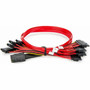 Rocstor 50cm Internal Serial Attached SCSI Mini SAS Cable - SFF8087 to 4x SFF8482 - 16 ft 050 m Mini-SASSATA Data Transfer Cable Y10C871-RD
