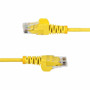 StarTechcom 10ft Yellow Slim CAT6 Ethernet Cable Slim Snagless RJ45 UTP LSZH 28AWG Bare Copper Slim Network Patch Cord Fluke - N6PAT10YLS