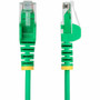 StarTechcom 10ft Green Slim CAT6 Ethernet Cable Slim Snagless RJ45 UTP LSZH 28AWG Bare Copper Slim Network Patch Cord Fluke - N6PAT10GNS