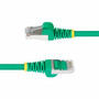 StarTechcom 1ft Green CAT6a Ethernet Cable Snagless RJ45 10G 100W PoE SFTP LSZH 27AWG Pure Copper 500MHz Shielded Network - NLGN-1F-CAT6A-PATCH