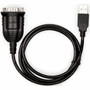 Rocstor USB to Serial Adapter - 3 ft 091 m SerialUSB Data Transfer Cable for Barcode Scanner Scanner Network Switch Notebook - Y10C877-B1
