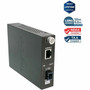 TRENDnet Intelligent 1000Base-T to 1000Base-LX Dual Wavelength Single Mode SC Fiber Media Converter 10km62miles Fiber to Ethernet TFC-1000S10D5