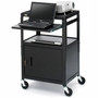 Bretford CA2642NS-P5 Adjustable Height Multipurpose Cart with Cabinet - 2 x Shelfves - 43 109220 mm Height x 24 60960 mm x - CA2642NS-P5