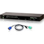 Aten CS1308KIT KVM Switch - 8 x 1 - 8 x SPHD-15 KeyboardMouseVideo - 1U - Rack-mountable CS1308KIT