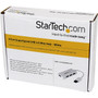 StarTech.com 4 Port USB 3.0 Hub - Built-in Cable - Compact - SuperSpeed - White - USB Splitter - USB Port Expander - USB 3 Hub - Add a (ST4300MINU3W)