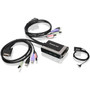 IOGEAR GCS932UB KVM Switch - 2 x 1 - 4 x Type A USB 2 x DVI-D Video 2 x Mini-phone Stereo Audio 2 x Mini-phone Microphone GCS932UB