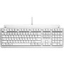 Matias TactilePro Keyboard - Cable Connectivity - USB Interface - English French - Mechanical Keyswitch - White FK302
