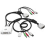 TRENDnet 2-Port DVI USB KVM Switch and Cable Kit with Audio Manage Two PCs USB 20 Hot-Plug Auto-Scan Hot-Keys Compliant - DVI TK-214I