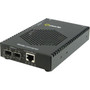 Perle S-1110P-DSFP Media Converter - 1x PoE RJ-45 Ports - 101001000Base-T 1000Base-SX - 2 x SFP Slots - Rail-mountable Wall 05080014