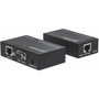 Manhattan VGA Cat55e6 Extender - 1 Input Device - 2 Output Device - 98425 ft 300000 mm Range - 2 x Network RJ-45 - 1 x VGA In - 177344