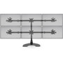Ergotech Six Monitor Desk Stand Stacked Three Over Three - 17 43180 mm to 24 60960 mm Screen Support - 150 lb 6803886 g - - 100-D28-B33