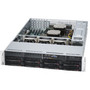 Supermicro SuperServer 6027R-3RF4 Server Barebone System - 2U Rack-mountable - 2 x Processor Support - Intel C606 Chip - 768 GB DDR3 SYS-6027R-3RF4