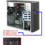 Supermicro SuperChassis SC732D4-903B System Cabinet - Mid-tower - Black - 8 x Bay - 1 x 900 W - ATX EATX Micro ATX Motherboard - 2 x CSE-732D4-903B