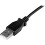 StarTech.com 1m Mini USB Cable - A to Up Angle Mini B - 3.3 ft USB Data Transfer Cable for Camera, Hard Drive, Cellular Phone, GPS - 1 (USBAMB1MU)