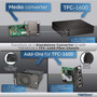 TRENDnet Intelligent 100Base-TX to 100Base-FX Dual Wavelength Single Mode SC Fiber Media Converter 20 km  124 milesRJ-45 port to TFC-110S20D3I