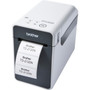 Brother TD-2120N Desktop Direct Thermal Printer - Monochrome - LabelReceipt Print - Fast Ethernet - USB - Serial - Bluetooth - White TD2120NBL