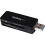 StarTech.com USB 3.0 External Flash Multi Media Memory Card Reader - SDHC MicroSD - microSD, SDHC, SD, MultiMediaCard (MMC), miniSD, - (Fleet Network)