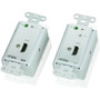 ATEN HDMI Over Cat 5 Extender Wall Plate - 1 Input Device - 1 Output Device - 19685 ft 60000 mm Range - 4 x Network RJ-45 - 1 x - VE806