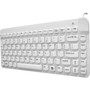 Man  Machine Premium Waterproof Disinfectable Silent 12 Keyboard - Cable Connectivity - USB Interface - Computer - PC Mac - Silicon SCLPBKLW5