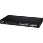 Black Box Gigabit PoE Web Smart Switch 24-Port - 24 Ports - Manageable - 101001000Base-T 1000Base-X - 2 Layer Supported - 4 SFP - LPBG724A