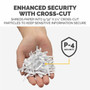 Fellowes AutoMaxtrade 150C Hands Free Paper Shredder - Cross Cut - 150 Per Pass - for shredding Staples Paper Clip Credit Card - 4680001