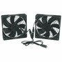 Middle Atlantic DC Fan Kit - 138 CFM 45in DC Fans - 2 x Fans - 10323 galmin 390772483 mLmin Maximum Airflow - Black - 2 FAN2-DC