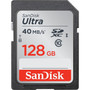 SanDisk Ultra 128 GB Class 10UHS-I SDXC - 40 MBs Read - 266x Memory Speed - 10 Year Warranty SDSDUN-128G-C46