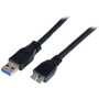 StarTech.com 1m (3ft) Certified SuperSpeed USB 3.0 A to Micro B Cable - M/M - 3.3 ft USB Data Transfer Cable for Video Capture Card, - (Fleet Network)