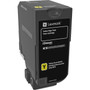 Lexmark Original Toner Cartridge - Laser - High Yield - 12000 Pages - Yellow 74C0H40