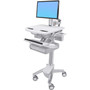 Ergotron StyleView Cart with LCD Pivot 2 Drawers 2x1 - Up to 24 60960 mm Screen Support - 3704 lb 16800 g Load Capacity - - SV43-13A0-0