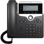Cisco 7821 IP Phone - Corded - Wall Mountable - Black - 2 x Total Line - VoIP - User Connect License Enhanced User Connect License - CP-7821-3PCC-K9