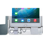 CTA Digital Dual Security Gooseneck Kiosk Stand wLocking Case iPad iPad Air - 1125 28575 mm Height x 1013 25718 mm Width x PAD-DSGK