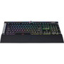 Corsair K95 RGB PLATINUM Mechanical Gaming Keyboard - Cherry MX Brown - Black - Cable Connectivity - USB Interface - Multimedia G-Key CH-9127012-NA