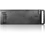 iStarUSA 4U Compact Stylish Rackmount Chassis with 500W Redundant Power Supply - Rack-mountable - Black - SECC Zinc-coated Steel - - D-400-50R8PD8