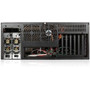 iStarUSA 4U Compact Stylish Rackmount Chassis with 500W Redundant Power Supply - Rack-mountable - Black - SECC Zinc-coated Steel - - D-400-50R8PD8