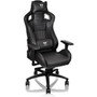 Tt eSPORTS X Fit Gaming Chair - For Game - Aluminum Foam Steel Faux Leather Polyvinyl Chloride PVC Carbon Metal - Black GC-XFS-BBMFDL-01