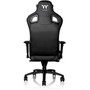 Tt eSPORTS X Fit Gaming Chair - For Game - Aluminum Foam Steel Faux Leather Polyvinyl Chloride PVC Carbon Metal - Black GC-XFS-BBMFDL-01