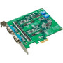 Advantech 2-port RS-232422485 PCI Express Communication Card wSurge - Plug-in Card - PCI Express 20 x1 - PC Linux - 2 x Number of PCIE-1602B-AE